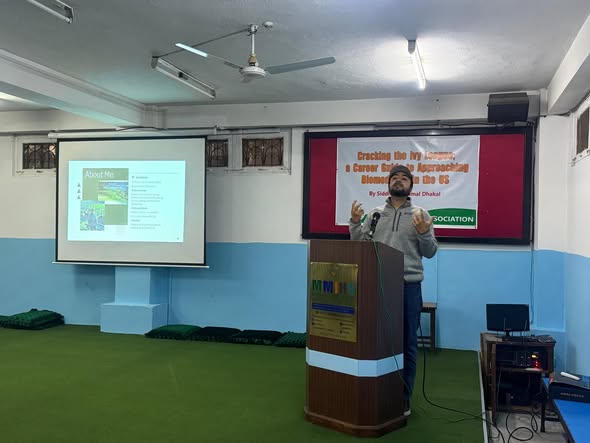 A talk program on “ Approaching Higher Studies “